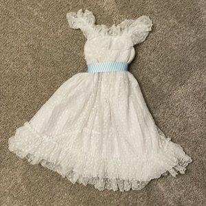 White lace dress (Laura Ashley)